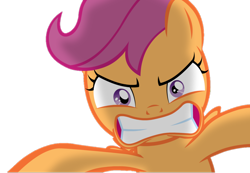Size: 1000x691 | Tagged: safe, artist:jan, edit, edited screencap, screencap, scootaloo, pegasus, pony, ask the crusaders, g4, angry, background removed, female, filly, foal, looking at you, not a vector, simple background, solo, transparent background