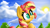 Size: 3840x2160 | Tagged: safe, artist:llamalauncher, sunset shimmer, pony, unicorn, g4, cloud, female, high res, solo, sun, tree