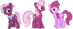 Size: 2769x1117 | Tagged: safe, artist:cheezedoodle96, artist:dashin-stallion, artist:luckreza8, berry punch, berryshine, cheerilee, jasmine leaf, earth pony, pony, g4, female, simple background, transparent background, trio, trio female