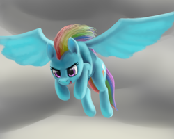 Size: 2000x1600 | Tagged: safe, artist:odooee, rainbow dash, pegasus, pony, g4, flying, simple background, solo