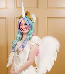 Size: 1011x1150 | Tagged: safe, artist:rosie girl cosplay, princess celestia, human, g4, clothes, cosplay, costume, irl, irl human, photo, solo