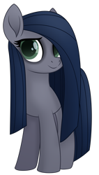 Size: 2070x3645 | Tagged: safe, artist:tuzz-arts, oc, oc only, oc:minkie pie, earth pony, pony, bags under eyes, female, high res, mare, movie accurate, obsidian pie, simple background, smiling, solo, transparent background