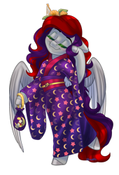 Size: 1313x1927 | Tagged: safe, artist:wicked-red-art, oc, oc only, oc:evening prose, pegasus, semi-anthro, arm hooves, clothes, eyes closed, female, freckles, jewelry, mare, necklace, pearl necklace, simple background, transparent background, yukata