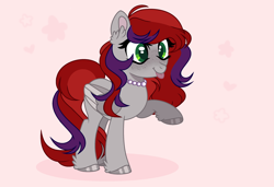 Size: 2812x1920 | Tagged: safe, oc, oc only, oc:evening prose, pegasus, pony, female, freckles, jewelry, mare, necklace, pearl necklace, tongue out