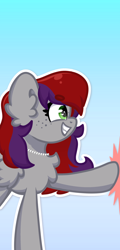 Size: 1440x3000 | Tagged: safe, oc, oc only, oc:evening prose, pegasus, pony, female, freckles, hoofbump, jewelry, mare, necklace, pearl necklace