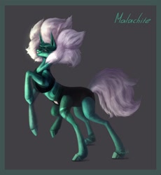 Size: 1150x1250 | Tagged: safe, artist:miurimau, earth pony, gem (race), gem pony, pony, clothes, female, fusion, gem, gem fusion, jasper (mineral), malachite (steven universe), mare, mineral, ponified, quartz, red striped jasper, solo, steven universe