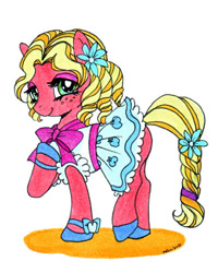 Size: 500x626 | Tagged: safe, artist:nambnb, big macintosh, earth pony, pony, g4, female, mare, orchard blossom, rule 63, solo