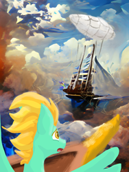 Size: 1080x1440 | Tagged: safe, artist:shaslan, lightning dust, pegasus, pony, g4, solo