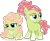 Size: 1920x1556 | Tagged: safe, artist:cirillaq, oc, oc only, oc:brave tree, oc:warm hug, earth pony, pegasus, pony, blue eyes, coat markings, colt, duo, earth pony oc, eyebrows, female, filly, foal, folded wings, frown, hooves, lying down, magical lesbian spawn, male, offspring, parent:fluttershy, parent:tree hugger, parents:flutterhugger, pegasus oc, prone, shadow, show accurate, signature, simple background, socks (coat markings), standing, transparent background, two toned mane, wings