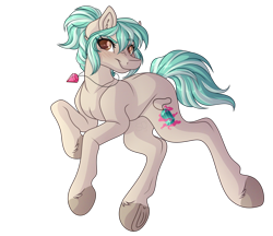 Size: 3183x2745 | Tagged: safe, alternate version, artist:amazing-artsong, oc, oc:emmi, earth pony, pony, high res, simple background, solo, transparent background