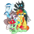 Size: 1246x1245 | Tagged: safe, artist:lightningbolt, artist:litrojia, artist:notadeliciouspotato, artist:rokosmith26, derpibooru exclusive, dj pon-3, vinyl scratch, oc, oc only, oc:glade, oc:goldenflow, oc:jonin, oc:serene dive, oc:tarsi, changeling, classical hippogriff, earth pony, griffon, hippogriff, pony, unicorn, 2022 community collab, derpibooru community collaboration, g4, beak, braid, changeling horn, changeling oc, changeling wings, cheek fluff, chest fluff, classical hippogriff oc, claws, clothes, colored wings, commission, drink, drinking straw, eyebrows, eyebrows visible through hair, fangs, female, floppy ears, glasses, griffon oc, group, hairband, happy, hat, hippogriff oc, hoof hold, horn, jewelry, large wings, leggings, looking at you, looking up, looking up at you, lying down, male, multicolored wings, necklace, open mouth, open smile, plushie, pointy ponies, prone, show accurate, simple background, sitting, smiling, smiling at you, stallion, standing on two hooves, sunscreen, transparent background, transparent wings, umbrella hat, underhoof, unicorn oc, unshorn fetlocks, vector, wall of tags, waving, whistle, whistle necklace, wing fluff, wings