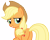 Size: 8348x6633 | Tagged: safe, artist:andoanimalia, applejack, earth pony, pony, g4, applebutt, applejack's hat, butt, cowboy hat, crying, female, hat, looking at you, plot, simple background, smiling, solo, tears of joy, teary eyes, transparent background, vector