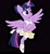 Size: 1290x1414 | Tagged: safe, edit, edited screencap, editor:twilyisbestpone, screencap, twilight sparkle, alicorn, pony, a royal problem, g4, my little pony: friendship is magic, season 7, background removed, ballerina, ballet slippers, bipedal, black background, clothes, female, simple background, solo, standing on one leg, tutu, twilarina, twilight sparkle (alicorn)