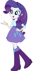 Size: 189x400 | Tagged: safe, artist:rupahrusyaidi, rarity, equestria girls, g4, boots, hand on hip, high heel boots, shoes, simple background, solo, transparent background, vector