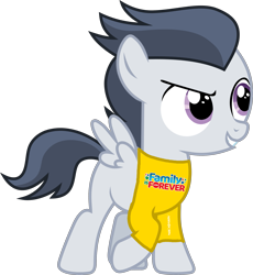 Size: 2263x2460 | Tagged: safe, rumble, pegasus, pony, g4, clothes, high res, shirt, simple background, solo, t-shirt, transparent background, wings