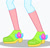 Size: 609x581 | Tagged: safe, lemon zest, equestria girls, g4, crystal guardian, female, head out of frame, legs, pictures of legs, shadow, simple background, solo, white background
