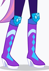 Size: 657x959 | Tagged: safe, artist:limedazzle, sunny flare, equestria girls, g4, boots, boots shot, cropped, crystal guardian, high heel boots, legs, pictures of legs, shoes, simple background, solo, white background