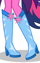 Size: 710x1110 | Tagged: safe, artist:limedazzle, twilight sparkle, alicorn, equestria girls, g4, boots, boots shot, cropped, crystal guardian, high heel boots, legs, pictures of legs, shoes, solo, twilight sparkle (alicorn)