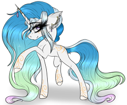 Size: 2896x2389 | Tagged: safe, artist:beamybutt, oc, oc only, pony, unicorn, eyelashes, female, high res, horn, horn ring, mare, offspring, parent:oc:beamy, parent:princess celestia, parents:canon x oc, ring, simple background, smiling, solo, tattoo, transparent background, unicorn oc