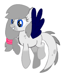 Size: 363x444 | Tagged: safe, artist:beesmeliss, oc, oc only, oc:monaxus, pegasus, pony, base used, blue eyes, female, flying, full body, grin, mare, pegasus oc, simple background, smiling, solo, spread wings, transparent background, wings