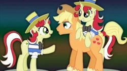 Size: 320x180 | Tagged: safe, artist:philsterman, applejack, flam, flim, earth pony, pony, unicorn, g4, the super speedy cider squeezy 6000, applejack (male), brothers, cover, female, flim flam brothers, genderbent reenactment, male, mare, my little colt, reenactment, rule 63, sham, shim, shim sham sisters, siblings, sisters, song, stallion, xaiyuchan, youtube, youtube link, youtuber