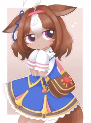 Size: 1519x2048 | Tagged: safe, artist:ginmaruxx, earth pony, pony, anime, clothes, crossover, dress, female, mare, meisho doto, ponified, solo, uma musume pretty derby