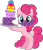 Size: 2270x2642 | Tagged: safe, artist:ernestboy, pinkie pie, earth pony, pony, g4, bipedal, cake, female, food, high res, looking at you, simple background, stock vector, transparent background, vector