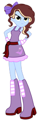 Size: 550x1700 | Tagged: safe, artist:ponylover22, oc, oc only, equestria girls, g4, belt, boots, clothes, dress, equestria girls-ified, high heel boots, rainbow dash's boots, shirt, shoes, simple background, skirt, solo, transparent background