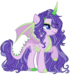 Size: 1550x1640 | Tagged: safe, artist:kyannepopys, oc, oc only, dracony, dragon, hybrid, pony, base used, eyelashes, female, interspecies offspring, makeup, mare, offspring, parent:rarity, parent:spike, parents:sparity, raised hoof, simple background, solo, transparent background