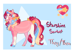 Size: 2400x1700 | Tagged: safe, artist:uunicornicc, oc, oc:starshine sorbet, pony, bow, hair bow, tail, tail bow