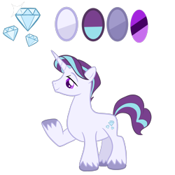 Size: 3000x3000 | Tagged: safe, artist:chelseawest, oc, oc:frosted diamond, pony, unicorn, descendant, high res, male, petalverse, reference sheet, simple background, transparent background