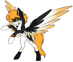 Size: 3409x2924 | Tagged: safe, artist:beamybutt, oc, oc only, pegasus, pony, coat markings, high res, male, pegasus oc, rearing, simple background, socks (coat markings), solo, stallion, transparent background