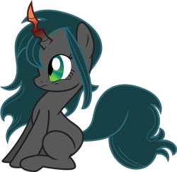 Size: 5564x5437 | Tagged: safe, artist:shootingstarsentry, oc, oc:nightshade (digimonlover101), changepony, hybrid, absurd resolution, female, interspecies offspring, offspring, parent:king sombra, parent:queen chrysalis, parents:chrysombra, simple background, solo, transparent background, vector