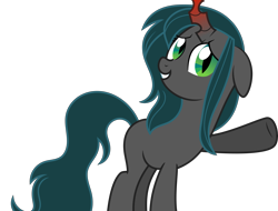 Size: 6045x4588 | Tagged: safe, artist:shootingstarsentry, oc, oc:nightshade (digimonlover101), changepony, hybrid, absurd resolution, female, interspecies offspring, offspring, parent:king sombra, parent:queen chrysalis, parents:chrysombra, simple background, solo, transparent background, vector