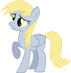 Size: 2415x2483 | Tagged: safe, artist:emedina13, derpy hooves, pegasus, pony, g4, female, high res, raised hoof, simple background, solo, transparent background, vector