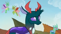 Size: 1280x720 | Tagged: safe, screencap, pharynx, changedling, changeling, g4, to change a changeling, male, prince pharynx