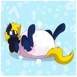 Size: 1600x1600 | Tagged: safe, artist:jupiters, oc, oc only, oc:naveen numbers, pony, 47, clothes, cute, diaper, diaper fetish, diapered, female, fetish, hoodie, mare, non-baby in diaper, numbers, poofy diaper, solo, white diaper