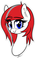 Size: 702x1175 | Tagged: safe, artist:seafooddinner, oc, oc:roscosmospone, earth pony, pony, bust, cute, earth pony oc, female, mare, simple background, smiling, solo, transparent background