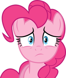 Size: 2262x2652 | Tagged: safe, artist:emedina13, pinkie pie, earth pony, pony, baby cakes, g4, .svg available, female, high res, simple background, solo, transparent background, uh oh, vector