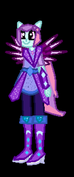 Size: 139x334 | Tagged: safe, artist:selenaede, sunny flare, equestria girls, g4, my little pony equestria girls: legend of everfree, black background, boots, clothes swap, crystal guardian, high heel boots, shoes, simple background, solo