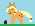 Size: 35x26 | Tagged: safe, artist:thegamerpainter, applejack, earth pony, pony, g4, 8-bit, apple, food, picture for breezies, pixel art, tiny, tiny ponies