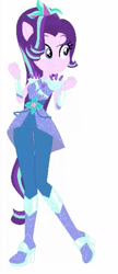 Size: 653x1510 | Tagged: safe, artist:cookiechans2, starlight glimmer, equestria girls, g4, my little pony equestria girls: legend of everfree, base used, boots, clothes, clothes swap, crystal guardian, high heel boots, leggings, ponied up, shoes, solo