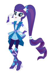 Size: 400x587 | Tagged: safe, artist:cookiechans2, rarity, equestria girls, g4, my little pony equestria girls: legend of everfree, base used, boots, crystal guardian, high heel boots, ponied up, shoes, solo