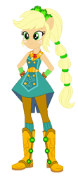 Size: 264x594 | Tagged: safe, artist:selenaede, applejack, equestria girls, g4, my little pony equestria girls: legend of everfree, base used, base:selenaede, boots, cowboy boots, crystal guardian, ponied up, shoes, simple background, solo, white background