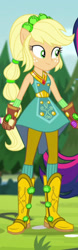 Size: 341x1093 | Tagged: safe, screencap, applejack, equestria girls, g4, my little pony equestria girls: legend of everfree, boots, cowboy boots, cropped, crystal guardian, shoes, sleeveless