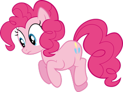 Size: 2829x2119 | Tagged: safe, artist:redpandapony, pinkie pie, earth pony, pony, g4, putting your hoof down, female, high res, simple background, solo, transparent background, vector