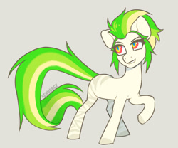 Size: 1280x1067 | Tagged: safe, artist:renhorse, oc, oc:lime sangria, earth pony, pony, female, mare, simple background, solo