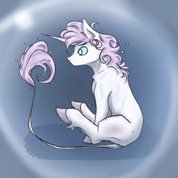 Size: 1080x1080 | Tagged: safe, oc, oc only, pony, unicorn, horn, leonine tail, sitting, solo, tail, unicorn oc