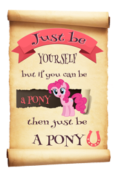 Size: 2000x3000 | Tagged: safe, artist:mdwines, pinkie pie, pony, g4, be yourself, collage, high res