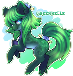 Size: 700x734 | Tagged: safe, artist:cabbage-arts, oc, oc only, oc:greenbelle, earth pony, pony, earth pony oc, female, simple background, solo, transparent background